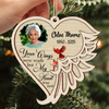 Your Wings Were Ready - Personalized 2 Layers Wooden Ornament Memorial Gift For Family Members LM32 895873