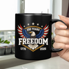 America 250 Years of Freedom 1776–2026 Anniversary Black Mug HA75 898806