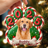 Custom Dog Photo Paw Christmas Acrylic Ornament For Dog Lovers HA75 897948