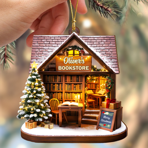 Personalized Christmas Bookish Wood Ornament Gifts For Book Lovers CH07 899284