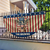 Custom Name America 250th Eagle Non-Pleated Fan Flag LM32 899037
