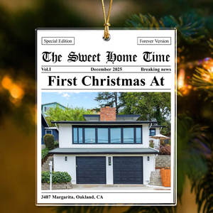 Custom Photo Our New Home Christmas Acrylic Ornament Christmas Gift HA75 897558