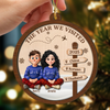The Year We Visited - Personalized 2-Layered Wood Ornament LM32 895961