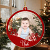 Custom Baby's First Christmas With Snowflake Wood And Acrylic Ornament HA75 897834