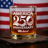 Personalized Name USA 250th Anniversary Engraved Whiskey Glass HA75 920280