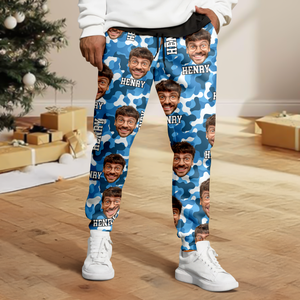 Custom Human Photo Camo Pattern Sweatpants TH10 896669