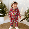 Custom Dog Face Funny Christmas Lights Onesie Pajamas HO82 900390