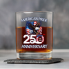 American Pride Patriotic 250th Anniversary Eagle 1776–2026 Whiskey Glass HA75 920264