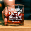 Personalized Name USA 250th Anniversary Engraved Whiskey Glass HA75 920280
