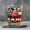 Custom Photo Dog Cat Xmas Clothes Christmas Whiskey Glass CH07 899350