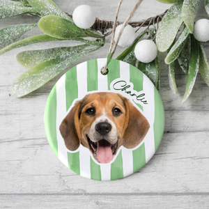 Custom Cute Dog Photo Ornament Christmas Gift For Dog Lovers LM32 895765