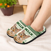 Custom Cat Photo Christmas Slipper For Cat Lovers CH07 896784