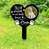 One By My Side, Forever In My Heart Custom Dog Memorial Garden Stake CH07 910738