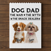 Custom Photo Dog Dad The Man The Myth The Snack Dealer Building Block CH07 910796