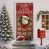 Custom Cat Photo In Wreath Christmas Door Cover Gift For Cat Lovers HO82 900318