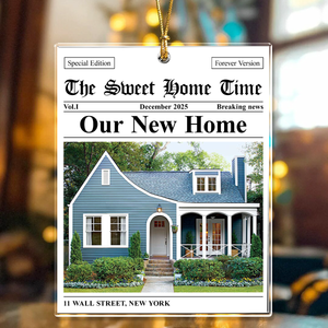 Custom Photo Our New Home Christmas Acrylic Ornament Christmas Gift HA75 897558