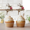 Custom Name Reindeer Cupcake Toppers For Christmas TH10 894755