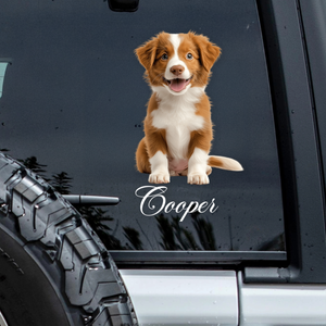 Custom Photo And Name Dog Cat Car Window Decal Sticker HA75 898162