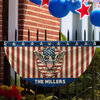 Custom Name America 250th Eagle Non-Pleated Fan Flag LM32 899037