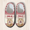 Custom Cat Photo Christmas Slipper For Cat Lovers CH07 896784
