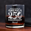 Personalized Name USA 250th Anniversary Engraved Whiskey Glass HA75 920280