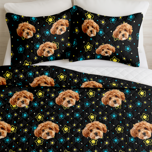 Custom Face Dog Cat Quilt Bedding Set For Dog Cat Pet Lovers HA75 898224