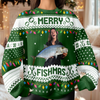 Custom Photo Merry Fishmas Ugly Sweater For Fishing Lovers HO82 900424