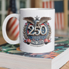 USA Eagles 250th Anniversary Semiquincentennial 1776-2026 White Mug HA75 920260