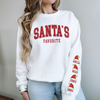 Personalized Santa's Favorite Sleeve Printed Sweatshirt TH10 896523
