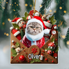 Custom Photo Letter To You 3D Effect Cat Acrylic Ornament Personalized Gift For Christmas HO82 900554