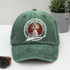 Custom Cute 3D Dog - Human Belongs To Dog Washed Denim Baseball Cap HA75 898152