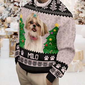 Custom Photo And Name Ugly Sweater For Dog Lover TH10 896463
