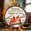 Cardinals Appear When Angels Are Near Personalized Wooden Ornament LM32 895881