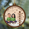 The Year We Visited - Personalized 2-Layered Wood Ornament LM32 895961