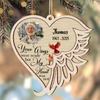Your Wings Were Ready - Personalized 2 Layers Wooden Ornament Memorial Gift For Family Members LM32 895873