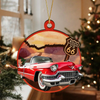 Custom Car Photo Route 66 Xmas 2 Layer Wooden Ornament TH10 894871