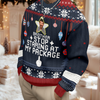Custom Photo Stop Staring At My Package - Personalized Ugly Sweater LM32 895907