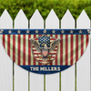 Custom Name America 250th Eagle Non-Pleated Fan Flag LM32 899037