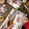 Custom Dog Cat Photo Christmas Wrapping Paper CH07 899500