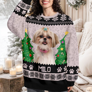 Custom Photo And Name Ugly Sweater For Dog Lover TH10 896463