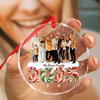 Custom Family Photo Circle Glass Ornament Gift For Christmas CH07 899788