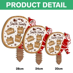 Custom Family Name Santa Claus Personalized Family Christmas Tree Topper CH07 899068