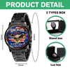 Personalized Name Patriotic 250th Anniversary God Bless America Eagle 1776–2026 Men's Wrist Watch HO82 901558