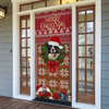 Custom Dog Photo In Wreath Christmas Door Cover Gift For Dog Lovers HO82 900316