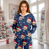 Custom Dog Photo Santa Christmas Onesie Pajamas CH07 899306