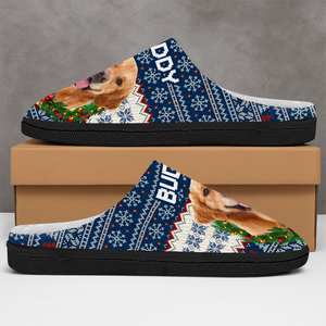 Custom Photo Dog & Cat Personalized Slippers Christmas Gift For Pet Owners, Pet Lovers HA75 897824