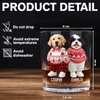 Custom Photo Dog Cat Xmas Clothes Christmas Whiskey Glass CH07 899350