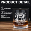 Personalized Name USA 250th Anniversary Engraved Whiskey Glass HA75 920280