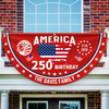 Custom Name America 250th Anniversary Non-Pleated Fan Flag CH07 910546
