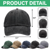 Custom Cute 3D Dog - Human Belongs To Dog Washed Denim Baseball Cap HA75 898152